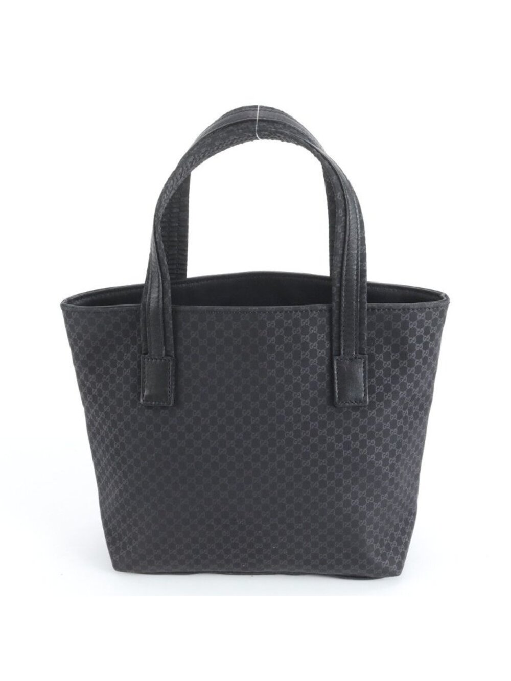 ★SOLD★ Gucci Micro GG Leather Handbag Tote Black - Picture 3 of 9